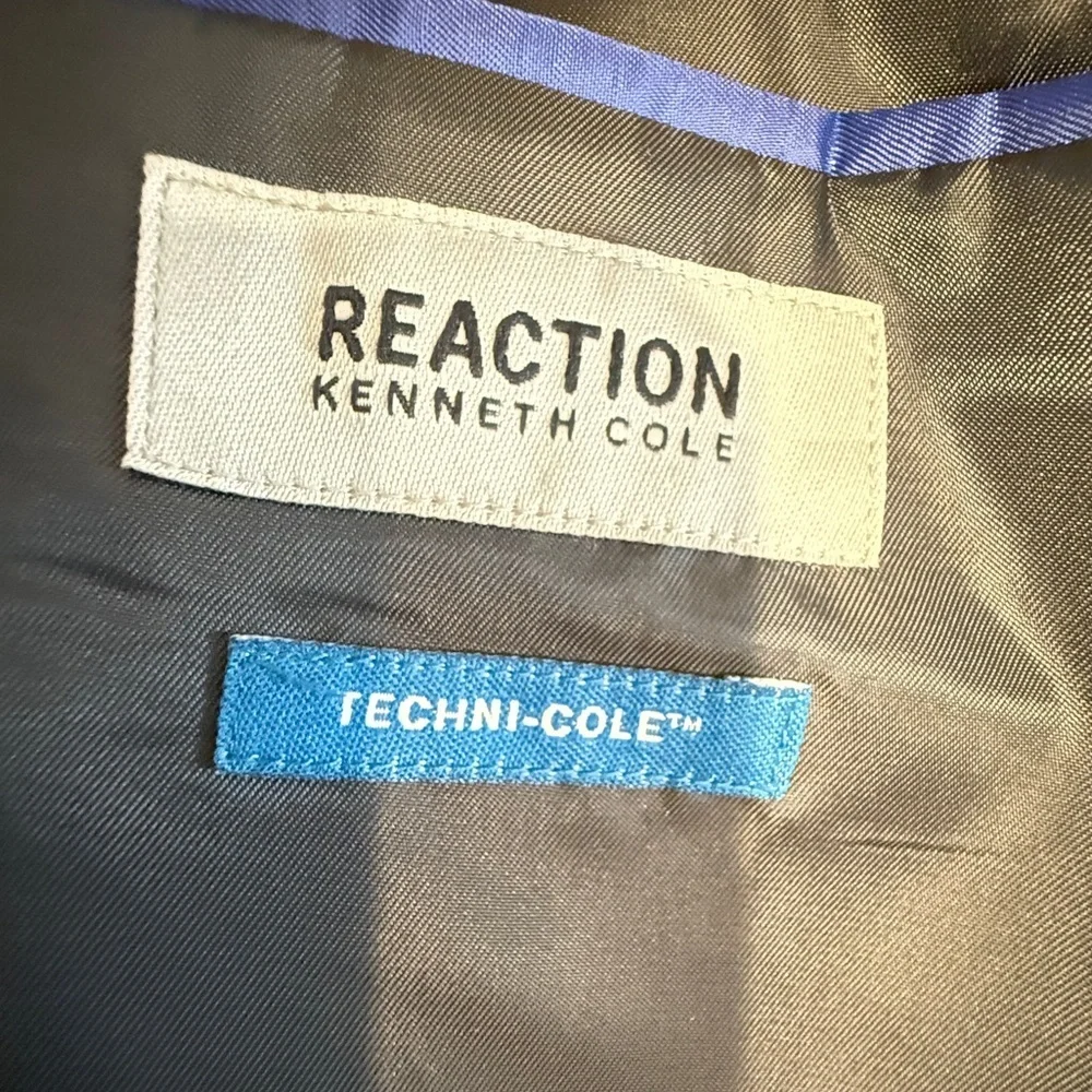 Kenneth Cole REACTION Techni-Cole Men’s Black 2-Button Blazer Jacket 42R